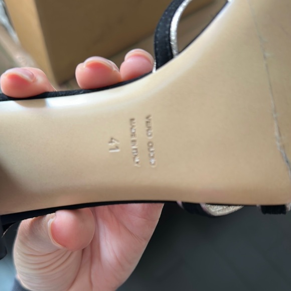 Miu Miu Black and White Strappy Heels - Picture 3 of 4